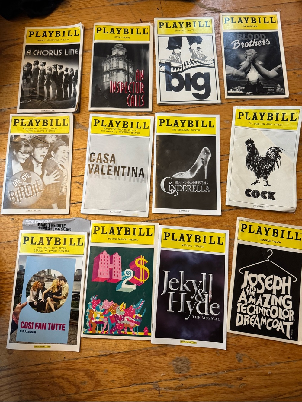 Theatre playbills
